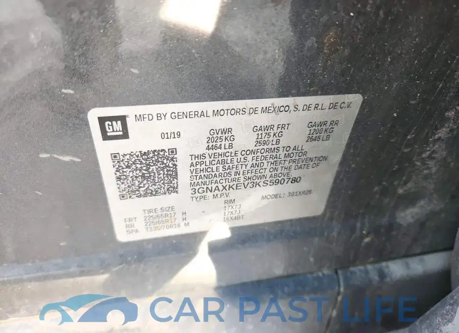 3GNAXKEV3KS590780# 14
