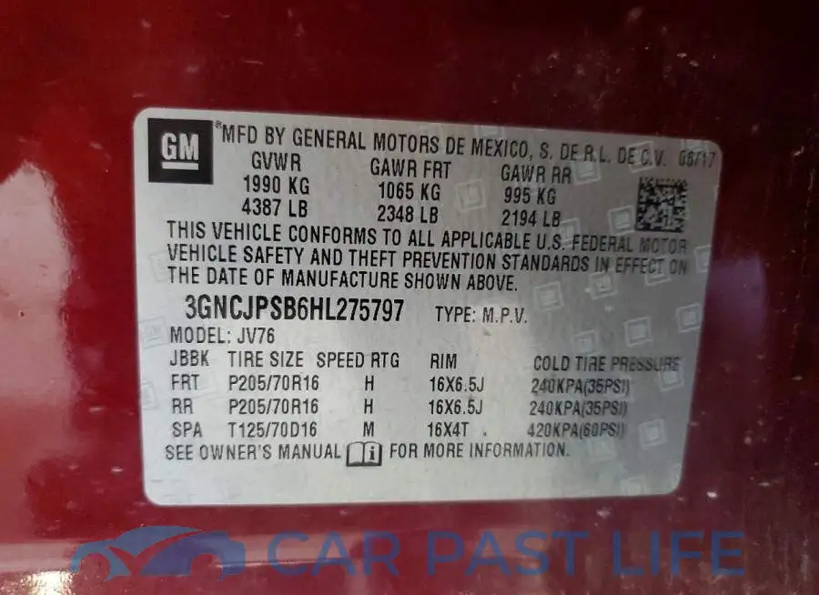 3GNCJPSB6HL275797# 13