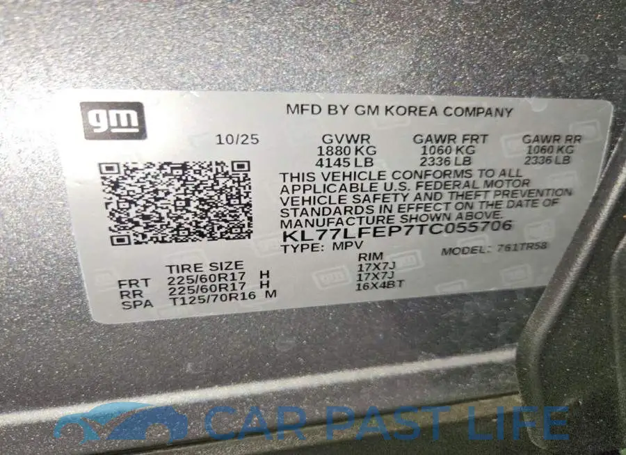 KL77LFEP7TC055706# 12