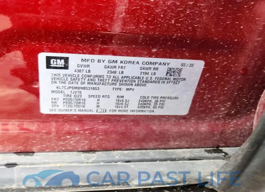 KL7CJPSM8NB531653# 13