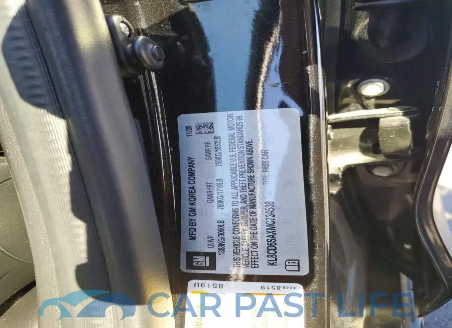 KL8CD6SAXMC734538# 12