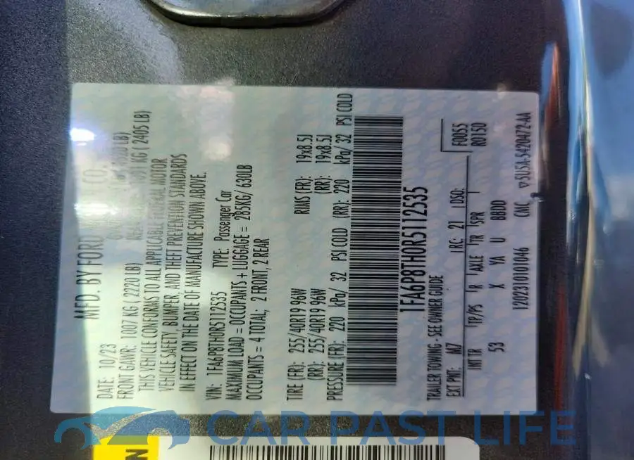 1FA6P8TH0R5112535# 12