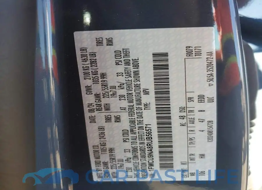 1FMCU9NA8RUB56571# 13