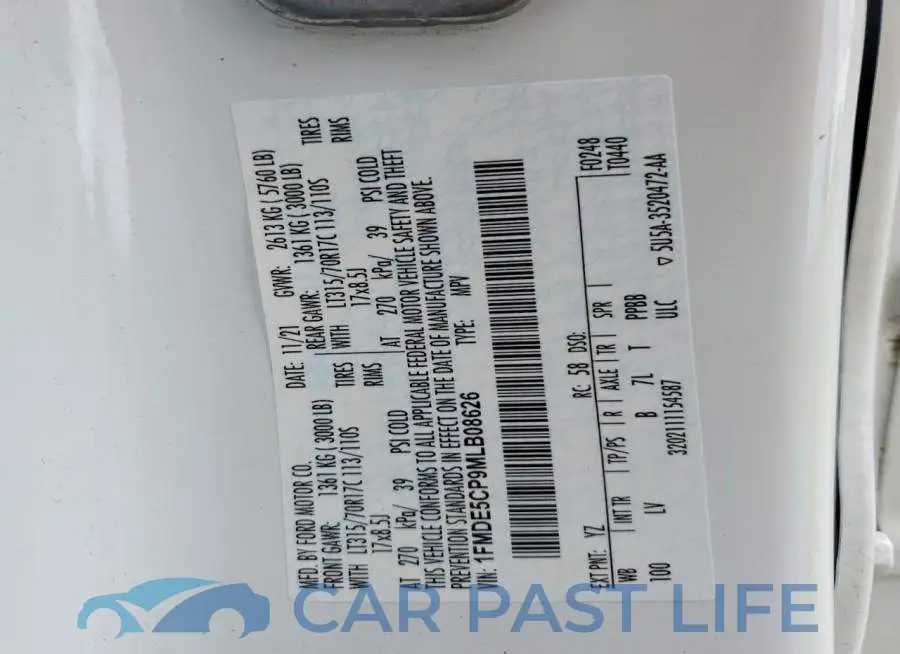 1FMDE5CP9MLB08626# 14