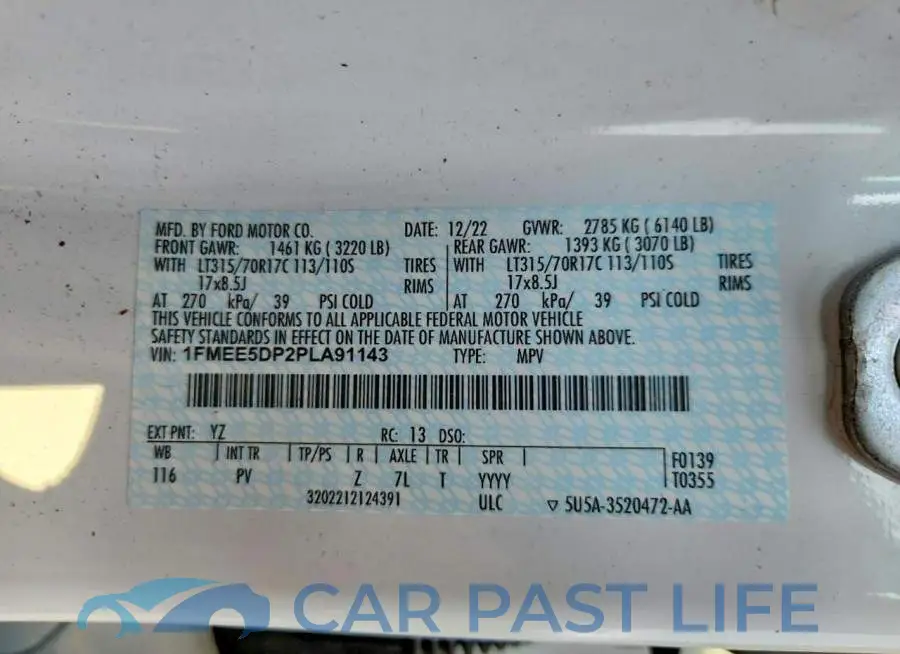 1FMEE5DP2PLA91143# 14