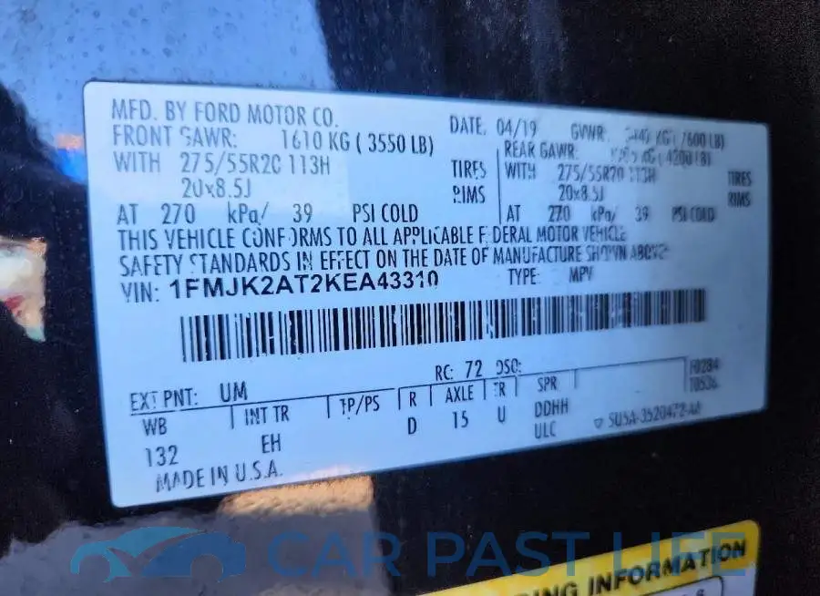 1FMJK2AT2KEA43310# 13