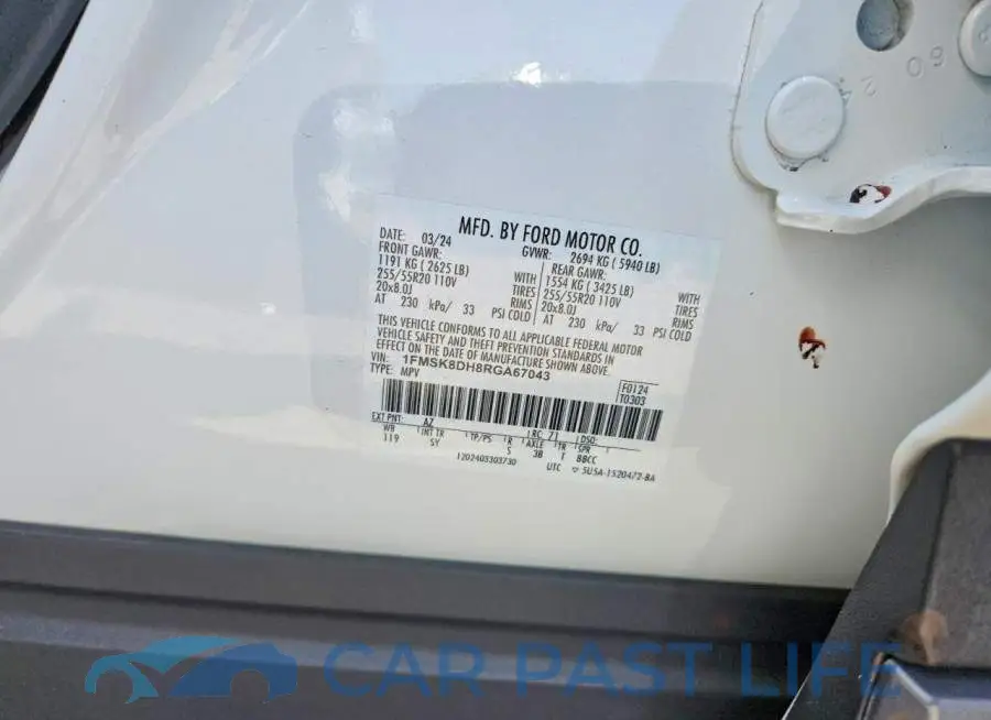 1FMSK8DH8RGA67043# 13