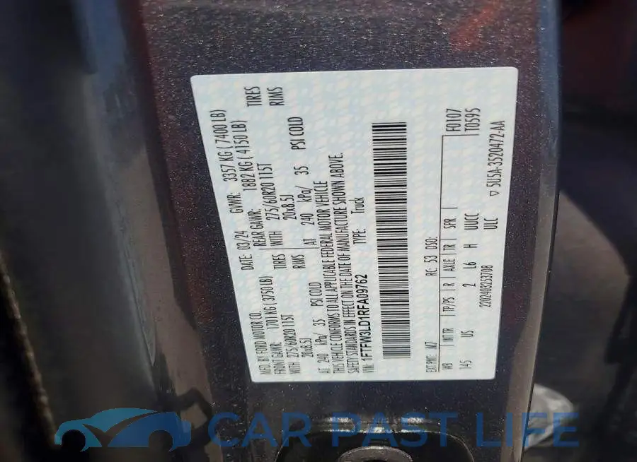 1FTFW3LD1RFA09762# 13