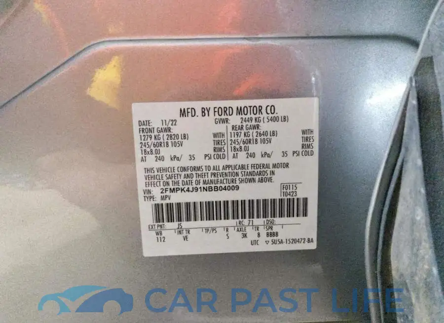 2FMPK4J91NBB04009# 12