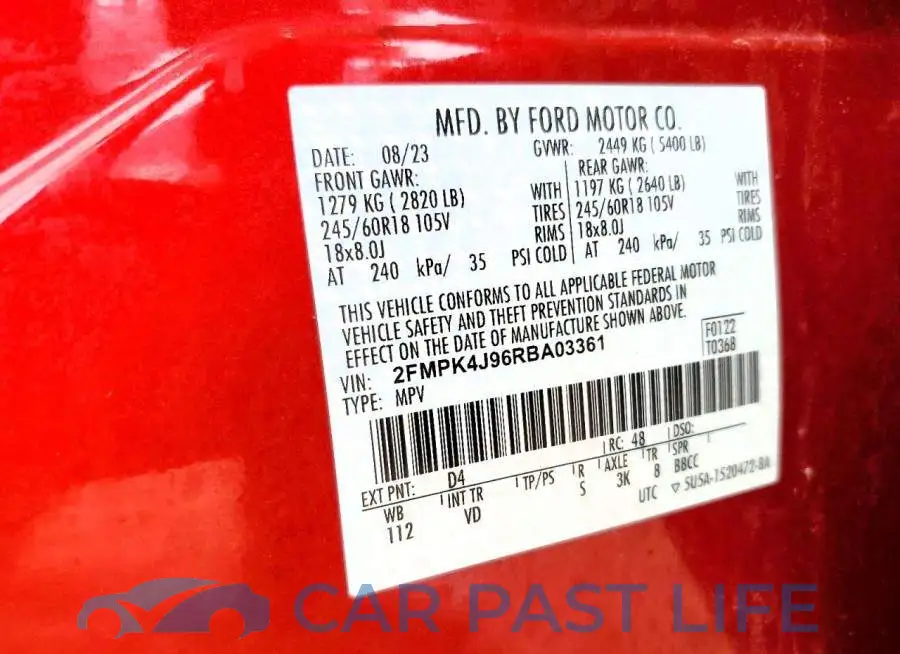 2FMPK4J96RBA03361# 13