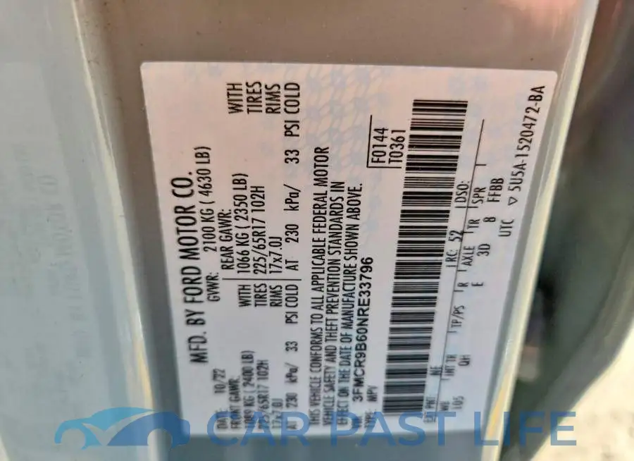 3FMCR9B60NRE33796# 14