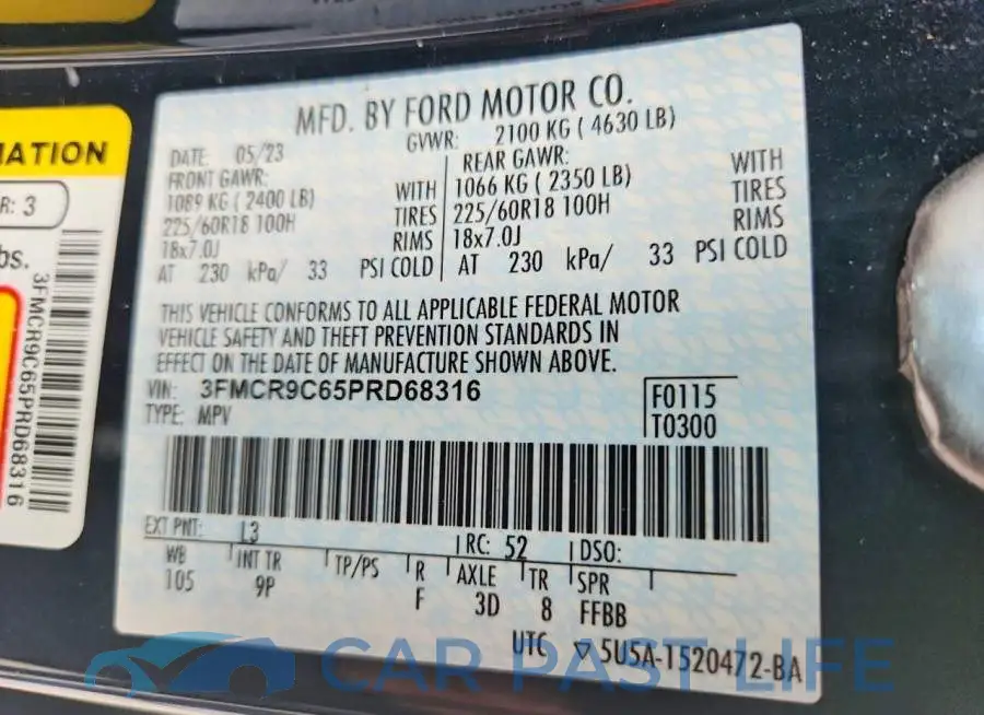 3FMCR9C65PRD68316# 13