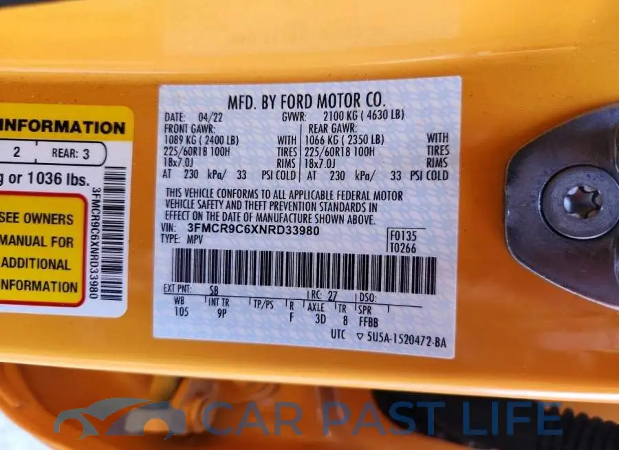 3FMCR9C6XNRD33980# 13