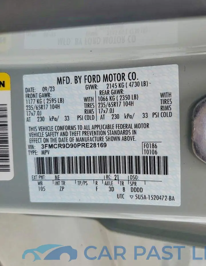 3FMCR9D90PRE28169# 14