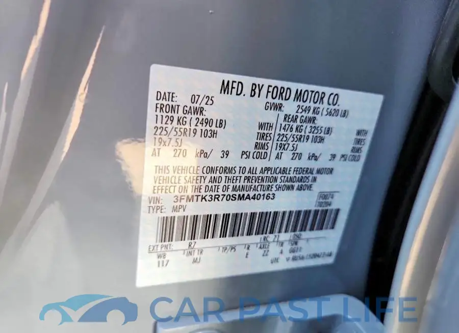 3FMTK3R70SMA40163# 12