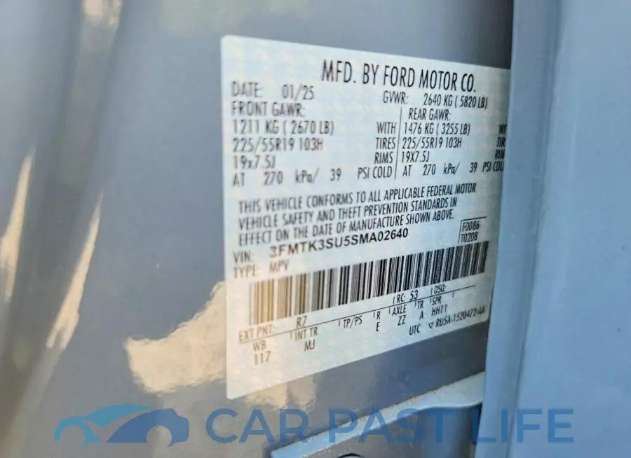 3FMTK3SU5SMA02640# 12