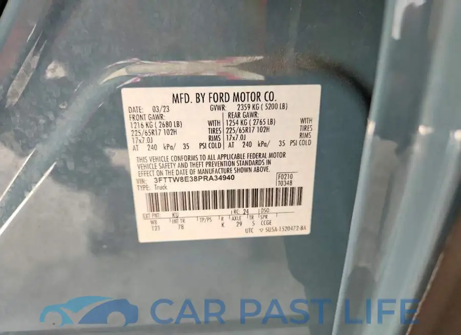 3FTTW8E38PRA34940# 13