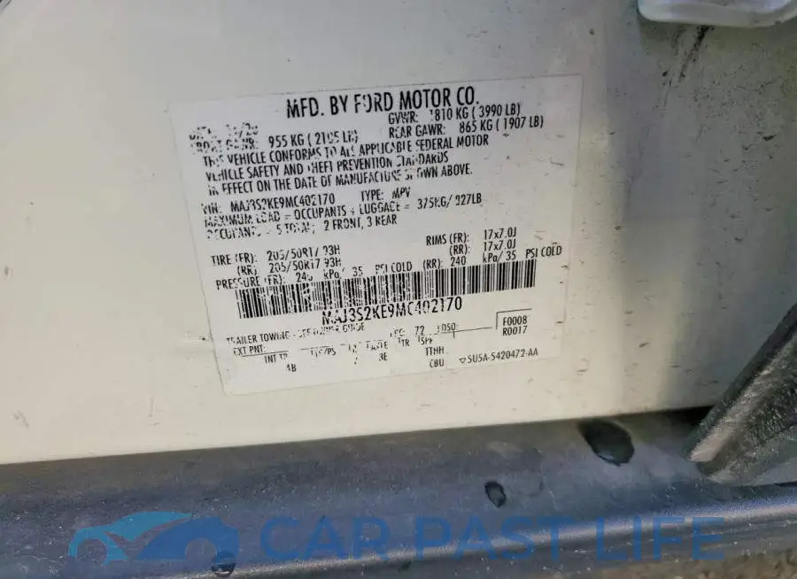 MAJ3S2KE9MC402170# 12