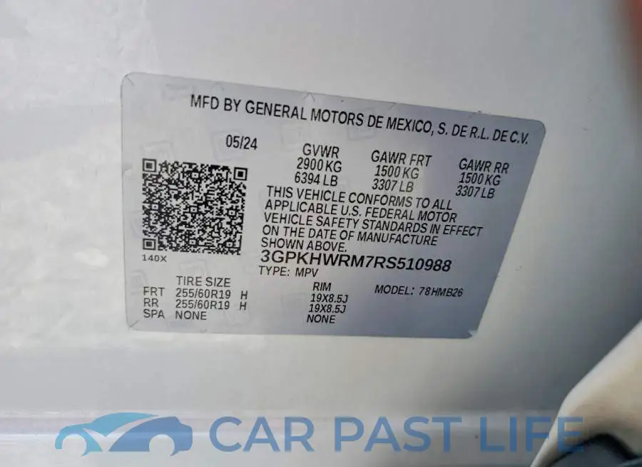 3GPKHWRM7RS510988# 13
