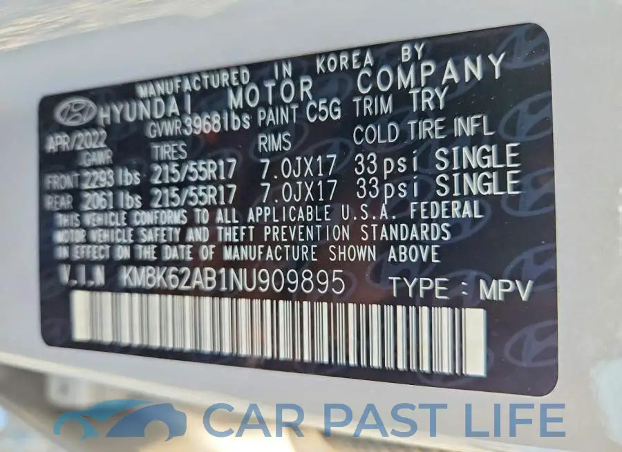 KM8K62AB1NU909895# 14