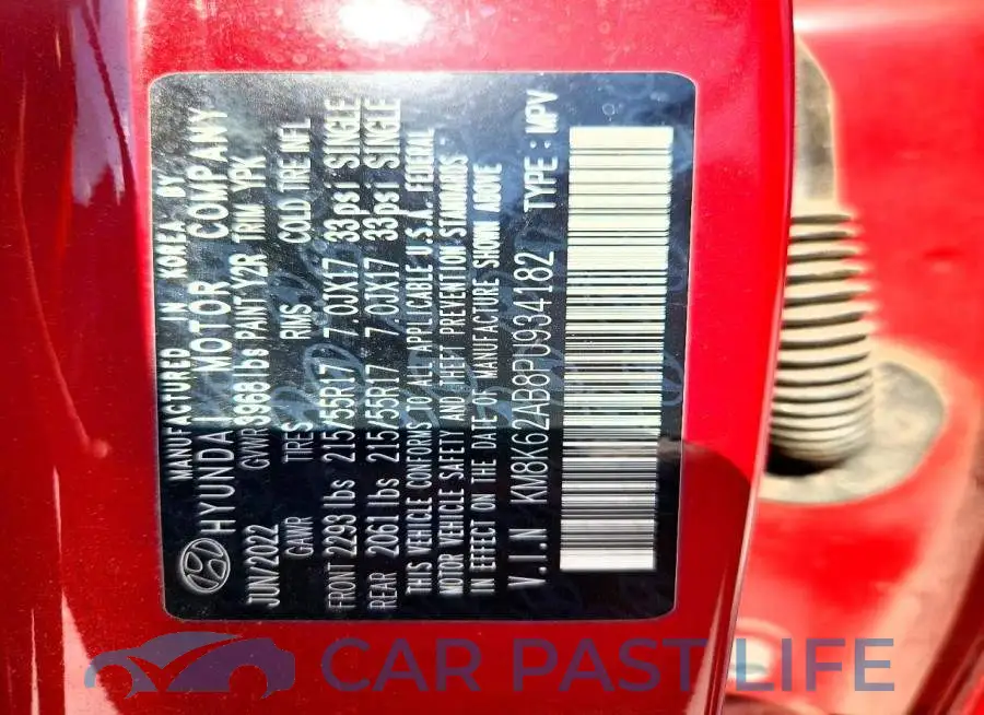 KM8K62AB8PU934182# 12