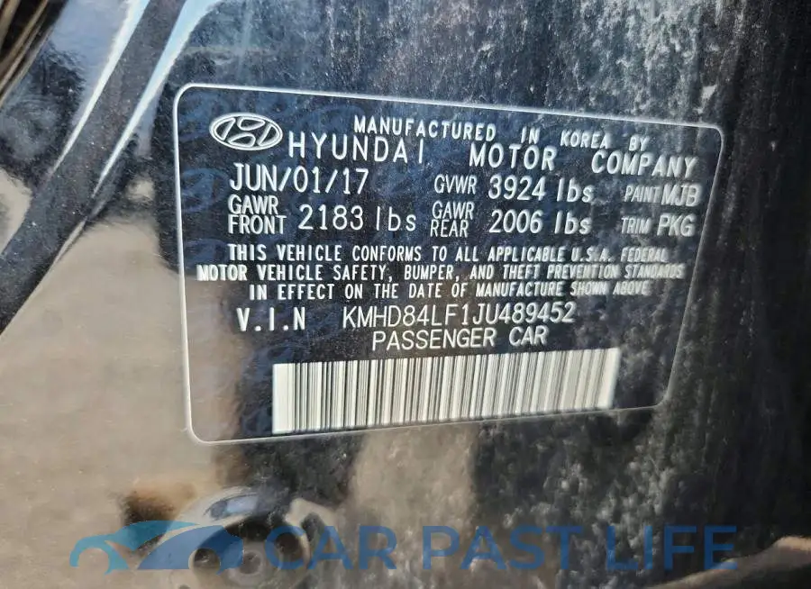 KMHD84LF1JU489452# 12