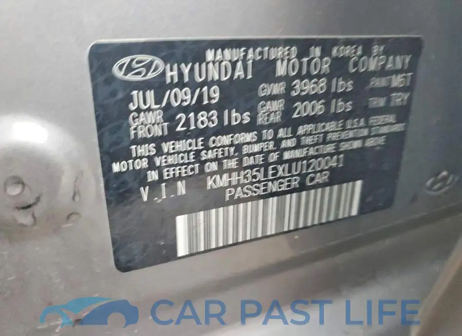 KMHH35LEXLU120041# 12