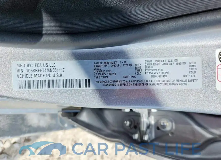 1C6SRFFT4MN651117# 12