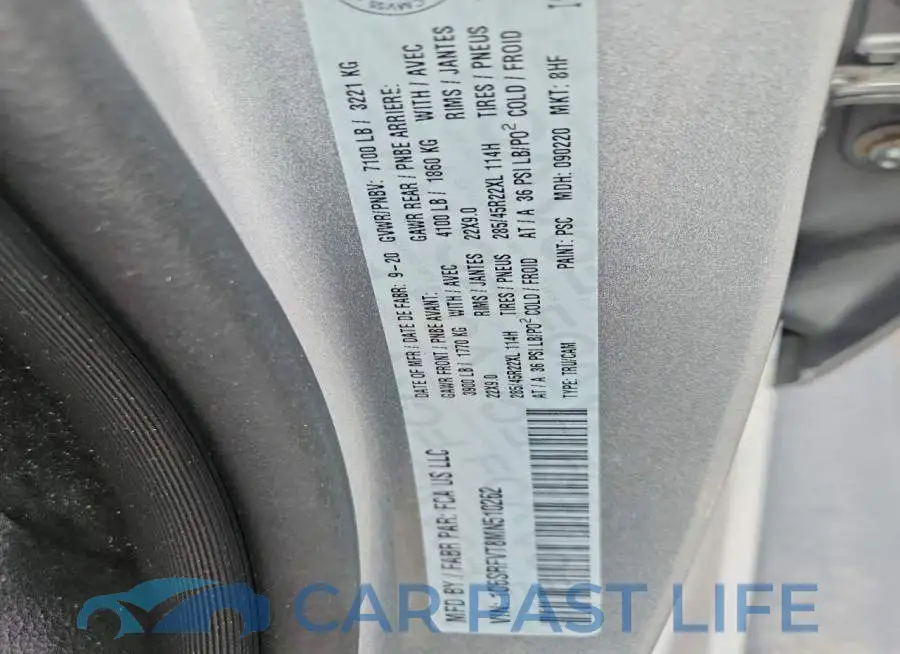 1C6SRFVT8MN510262# 12