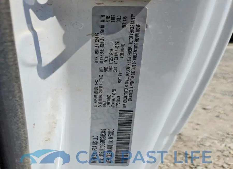 3C6JR7DG6NG206346# 12
