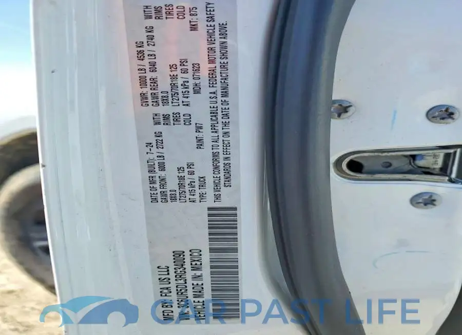 3C6UR5DL3RG340090# 13