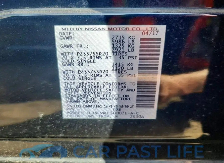 5N1DL0MM7HC544992# 12