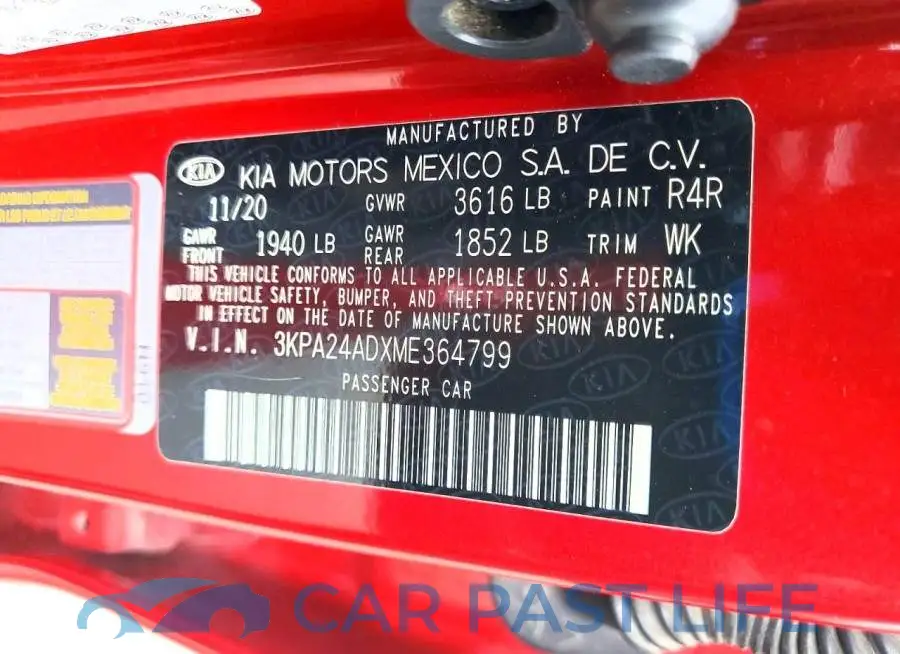 3KPA24ADXME364799# 12