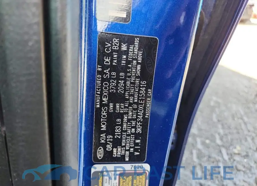 3KPF34ADXLE158416# 12