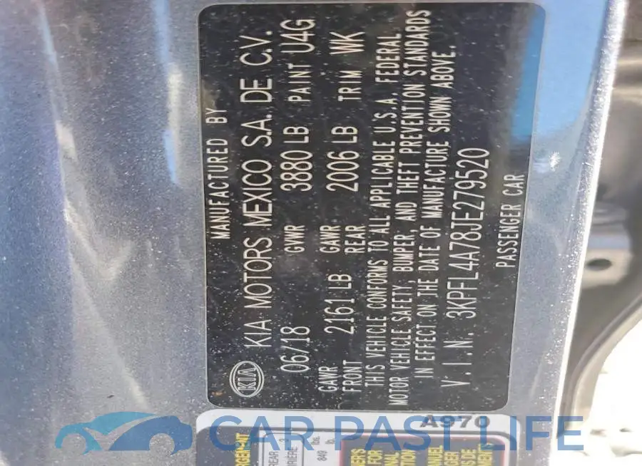 3KPFL4A78JE279520# 13