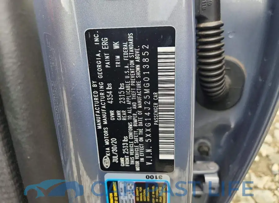 5XXG14J25MG013852# 12