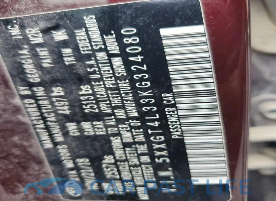 5XXGT4L33KG324080# 12