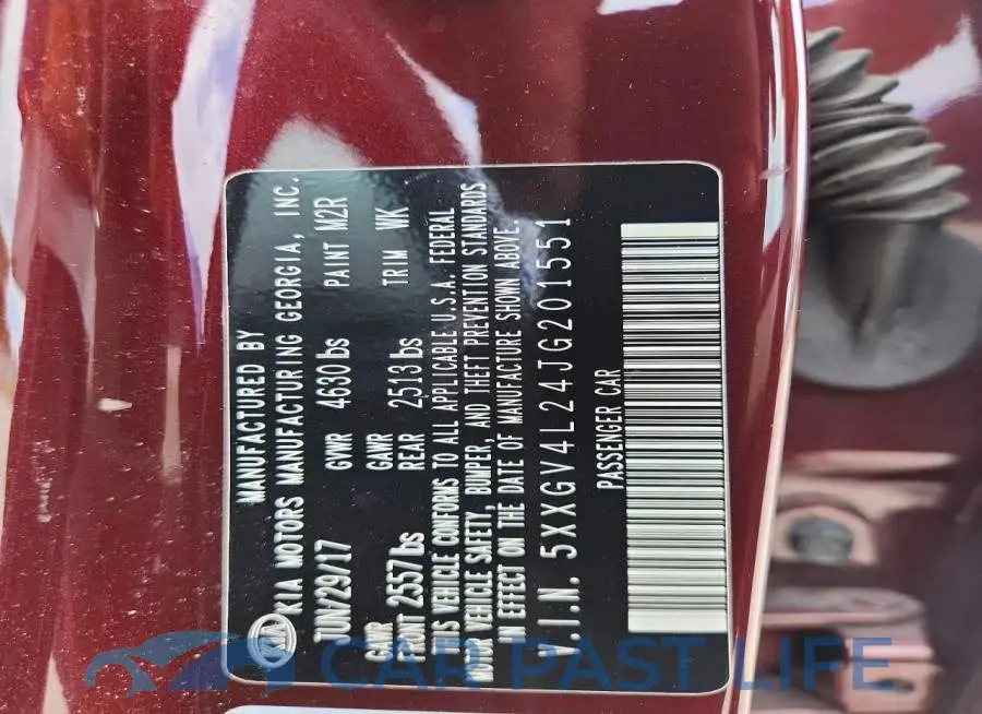 5XXGV4L24JG201551# 13