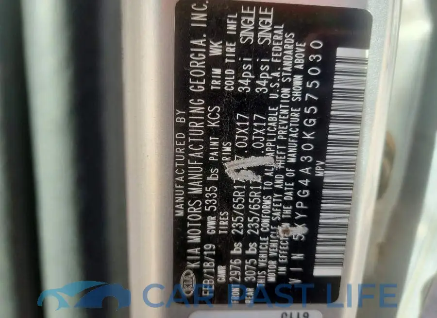 5XYPG4A30KG575030# 13