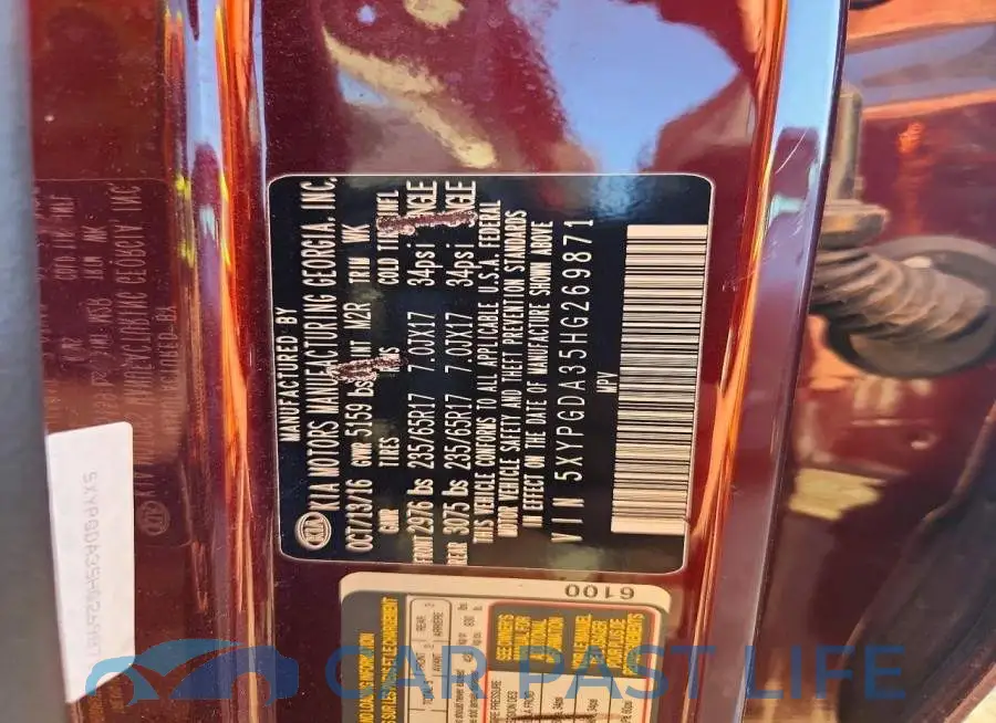 5XYPGDA35HG269871# 12