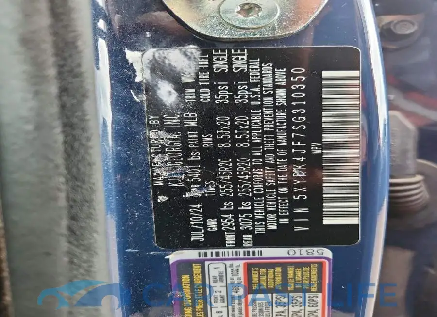 5XYRK4JF7SG310350# 13