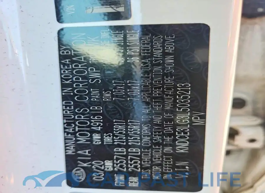 KNDCE3LG3L5035213# 13