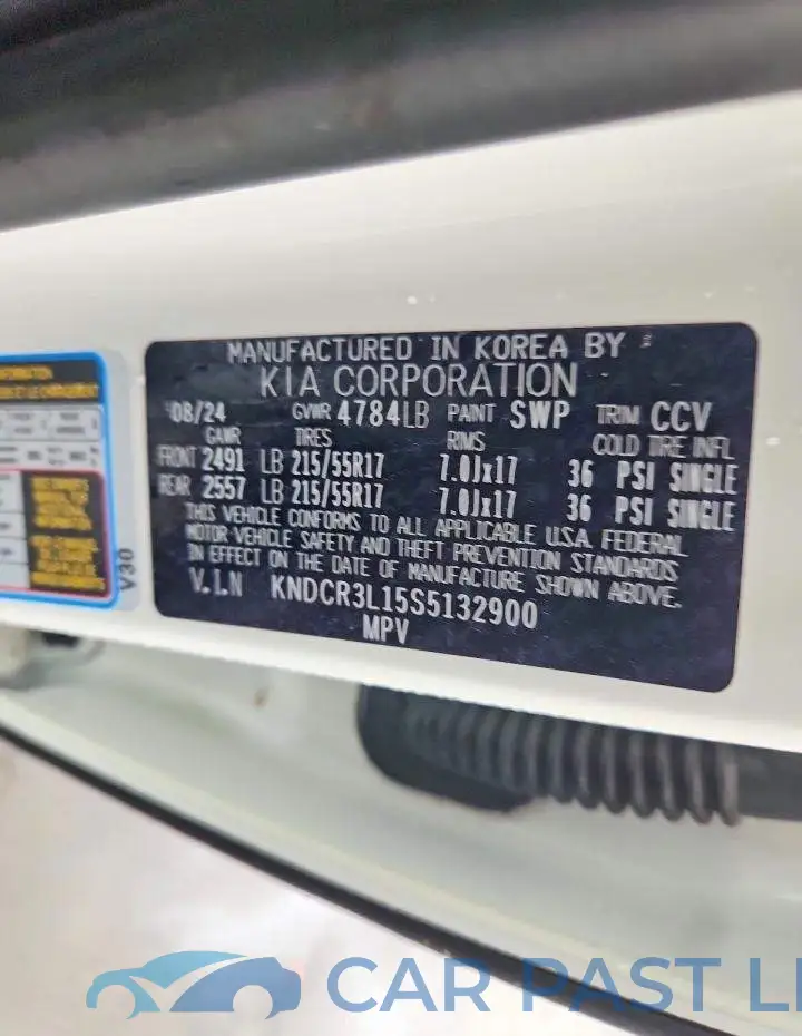 KNDCR3L15S5132900# 13