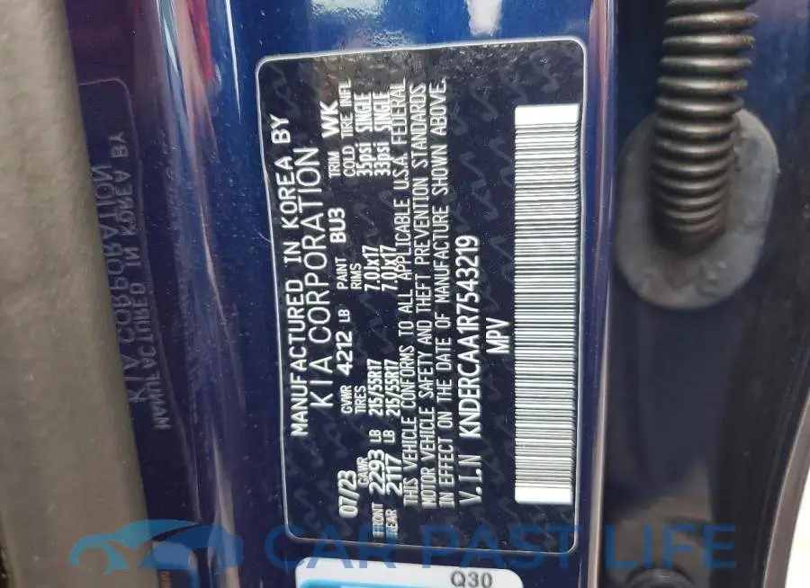 KNDERCAA1R7543219# 13