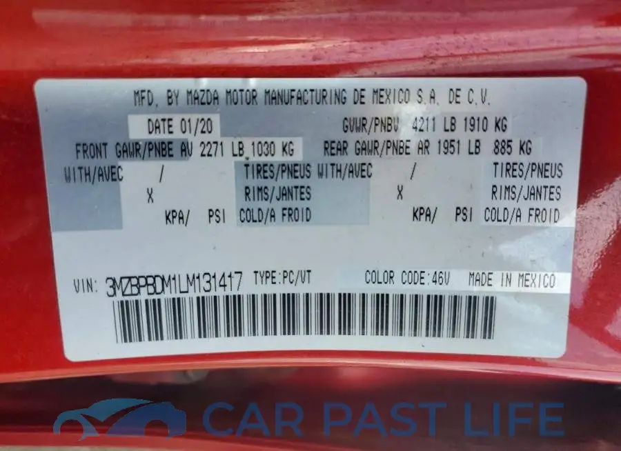3MZBPBDM1LM131417# 12