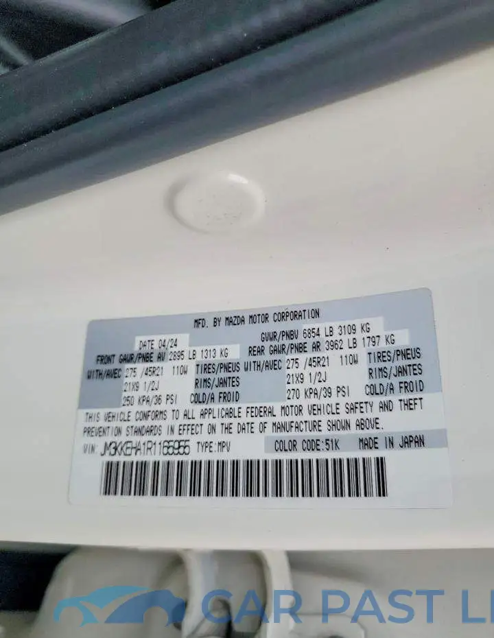 JM3KKEHA1R1165955# 13