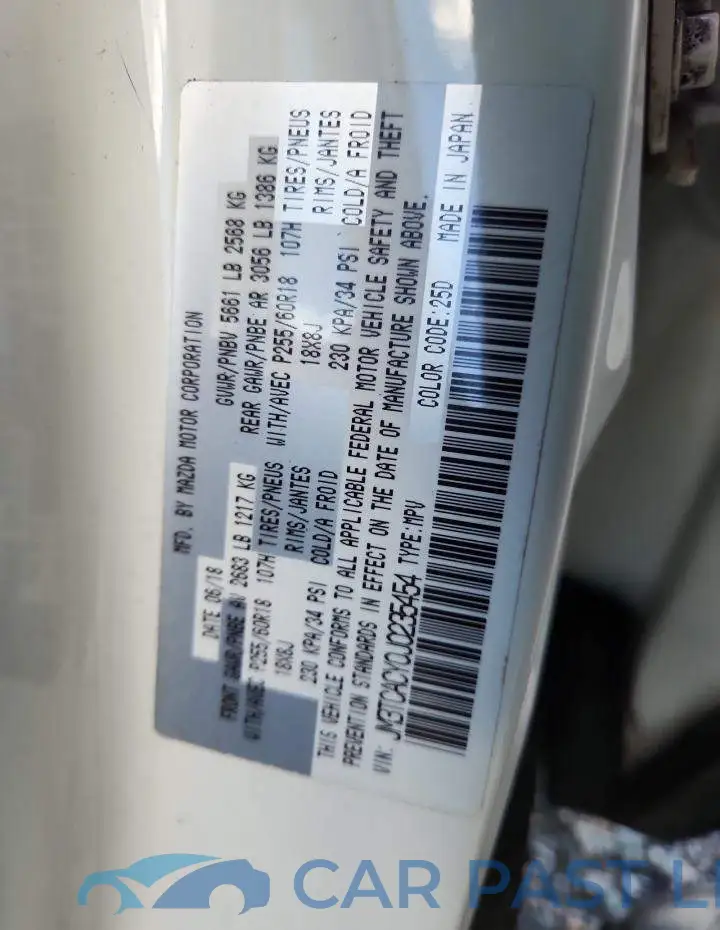 JM3TCACY0J0235454# 13