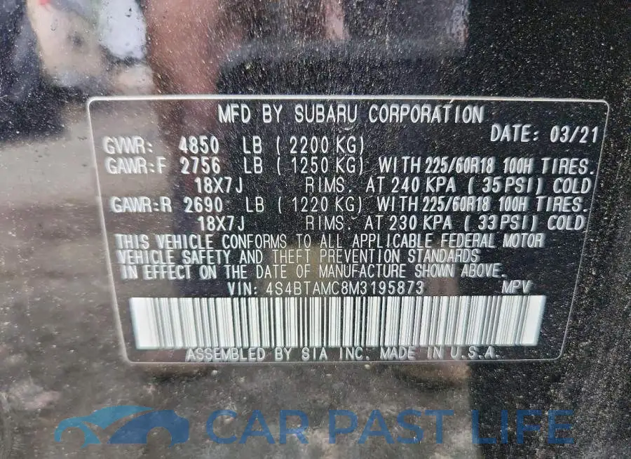 4S4BTAMC8M3195873# 13