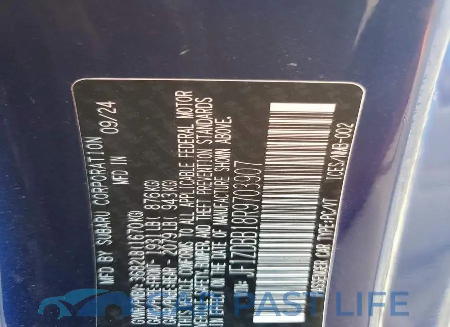 JF1ZDBB18R9703907# 12
