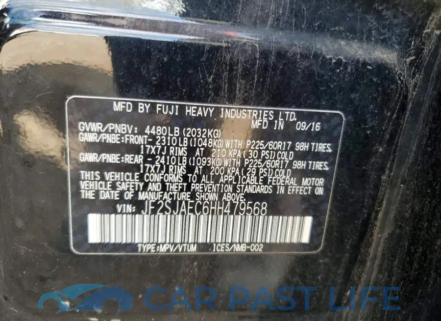 JF2SJAEC6HH479568# 12